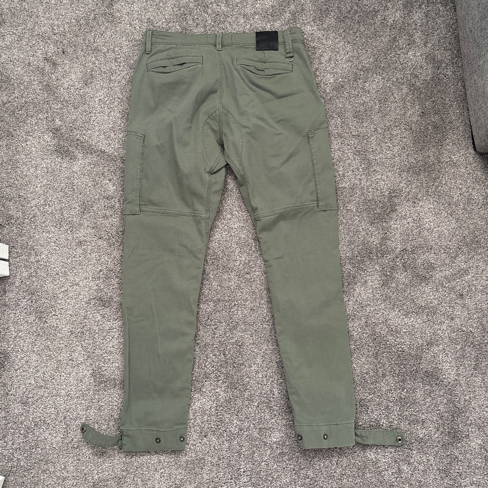 DU/ER Stretch Performance Cargo Pants Olive Green 34x32 - Picture 2 of 5